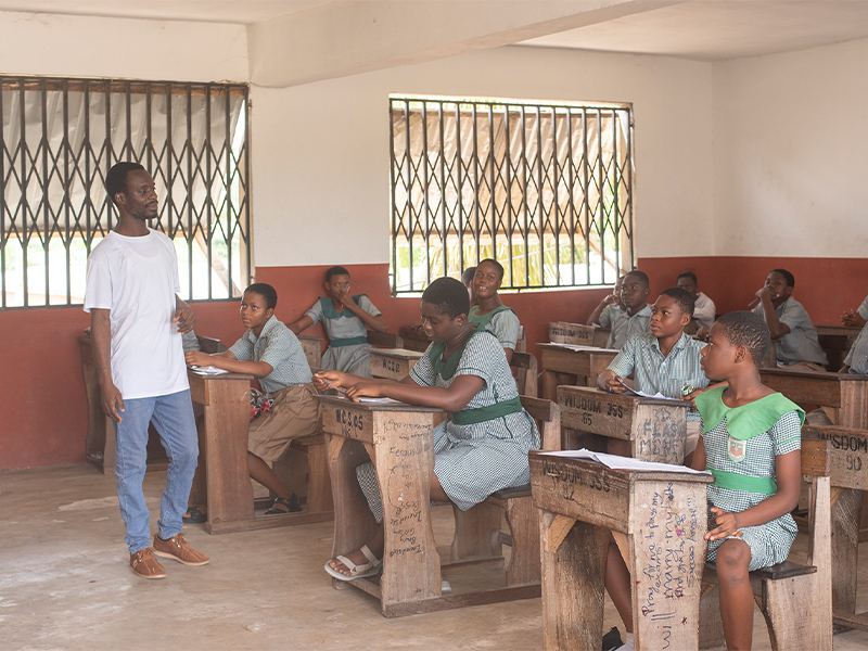 JHS Students Learning